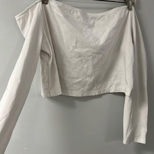 Off the Shoulder Crop Top from Shein